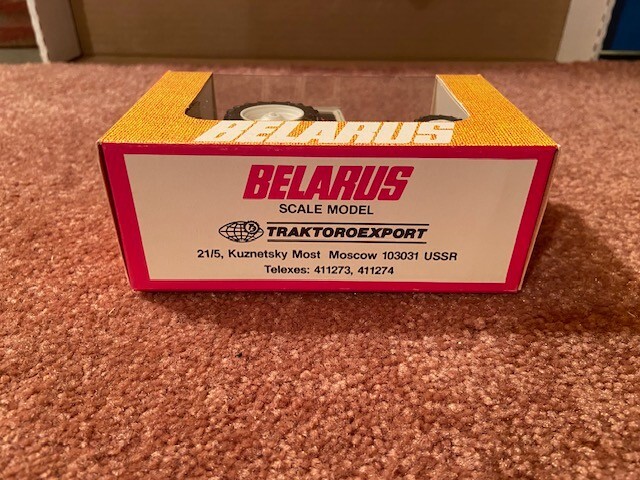 Soviet Russia Belarus Cab Tractor Original in display style box 1/43
