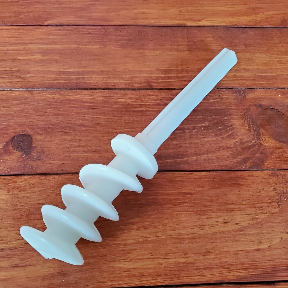 P400 Popeil Auger Stem Pasta Maker White Replacement Part