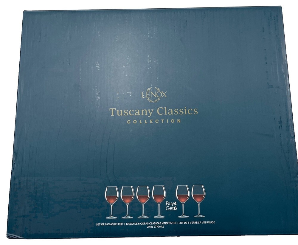 Lenox Tuscany Classics 6 Glass Collection Set