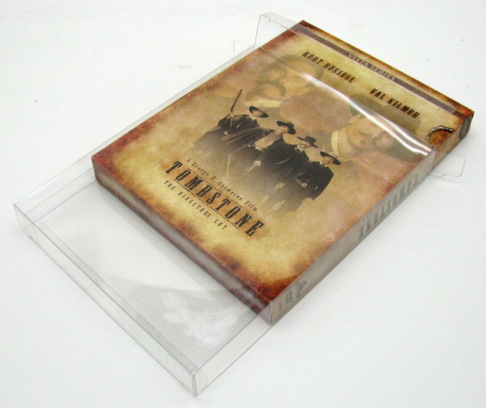 10x DVD FULLSLIP LARGE (SIZE DV5) -CLEAR PLASTIC PROTECTIVE BOX PROTECTOR SLEEVE