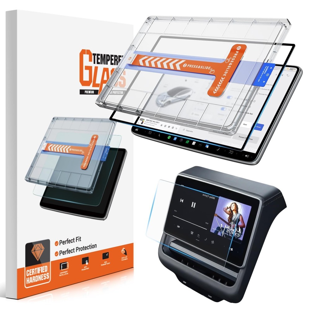 2-Pack 2026 Tesla Model Y Juniper Screen Protector 16"+8" - Refreshed Premium...