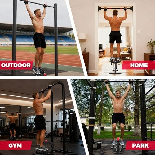 Pull Up Assistance Machine 660 LBS, Multi-Function Adjustable Power Black