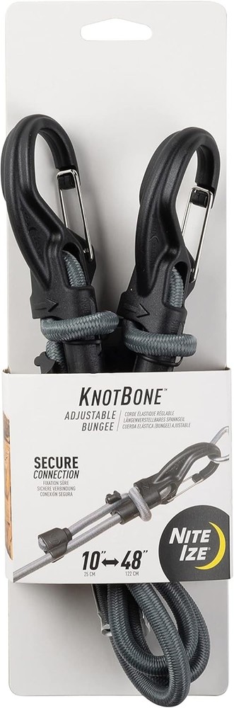 Nite Ize KnotBone 10-48 inches Adjustable Bungee #9 (2 Pack)