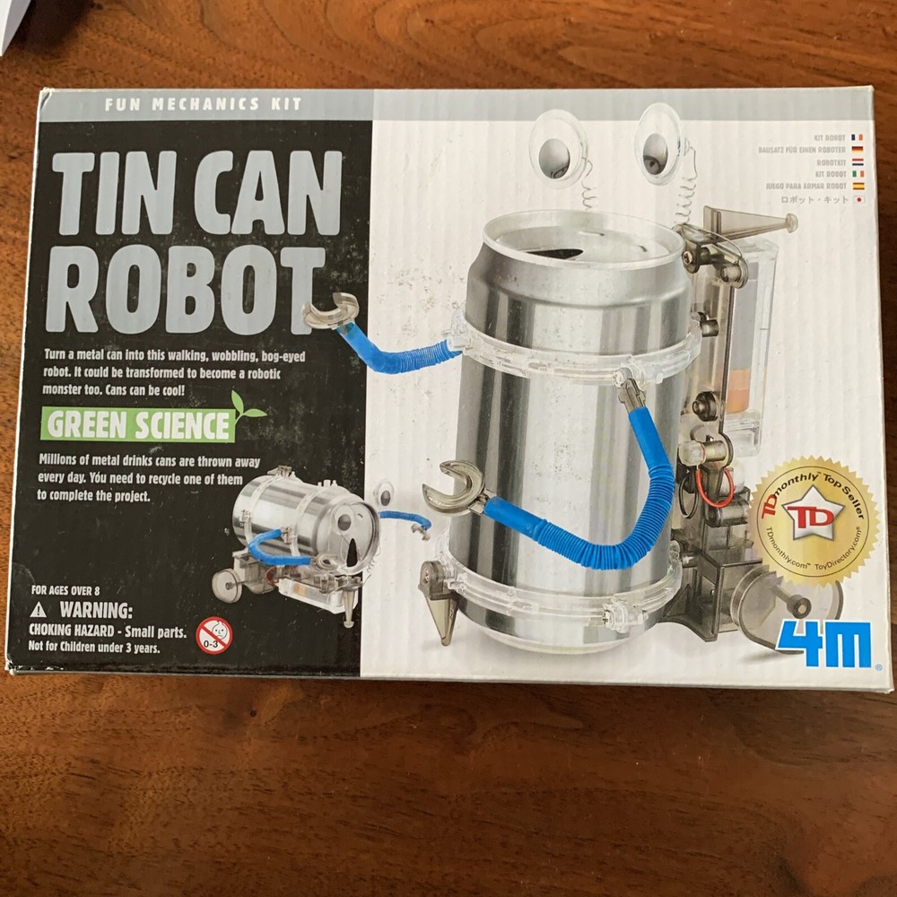 4M Tin Can Robot 3653 Green Science