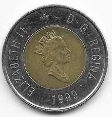 1999 CANADA 2 DOLLAR TOONIE
