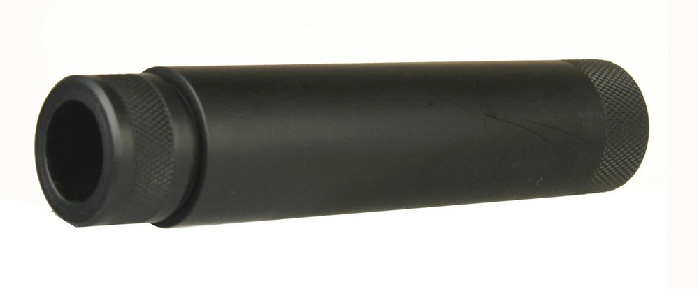 Black/Red/Silver 1/2x28 Slip Over Linear Comp Tube + Muzzle Brake/Protector