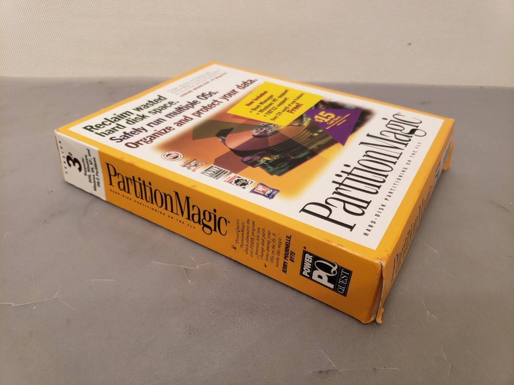 Vintage Partition Magic 3.0 Software Disc & Books Complete Big Box Collectable