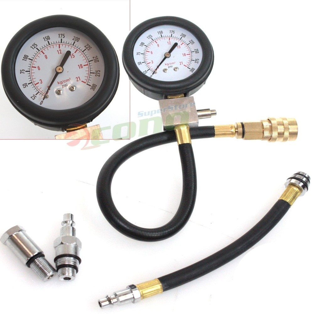 TU-3 Mult-Function Engine Cylinder Compression Tester Diagnostic Meter Gauge Kit
