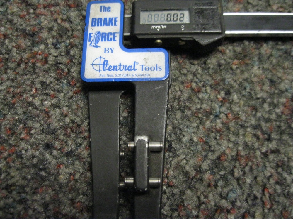 CENTRAL TOOLS BRAKE FORCE ROTOR GAGE Used missing battery cover