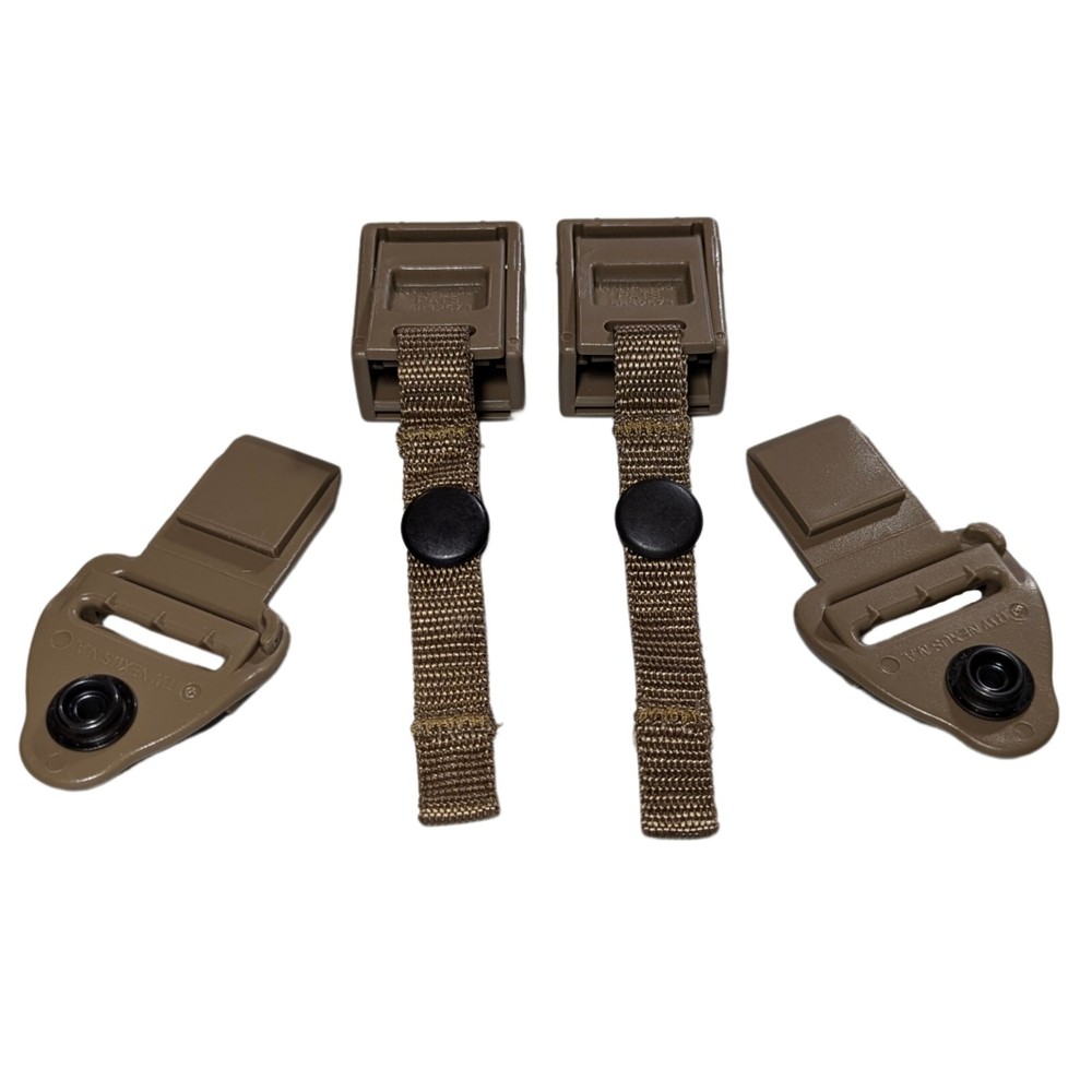 2 ITW Military Assault Pack Rucksack Quick Release Shoulder Strap Buckles TAN499