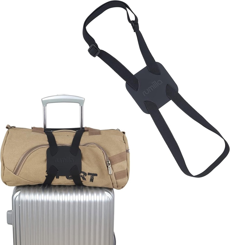 Versatile Black Adjustable Luggage Straps – Perfect Travel Bungee Solution