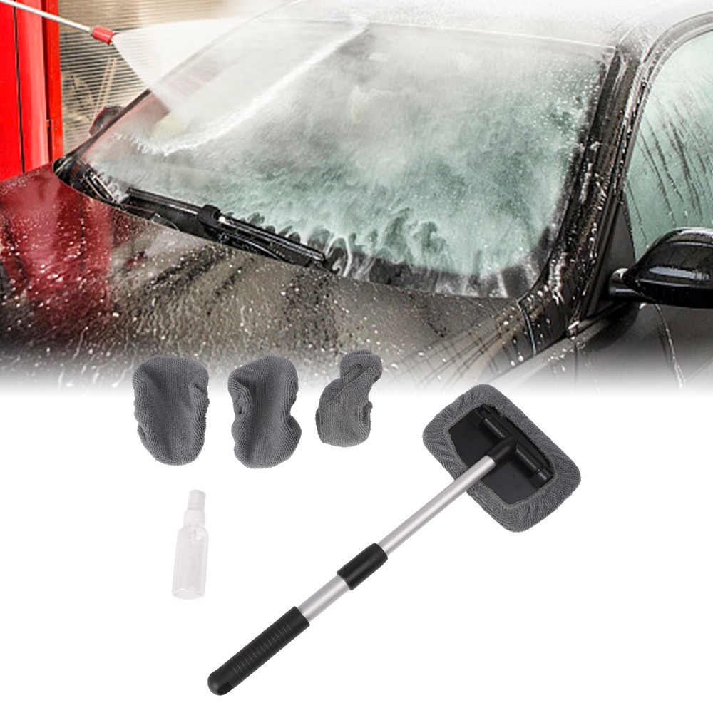 Car Wash Brush Ergonomic Design Extendable Handle Multi-Purpose Use Car Cleaning