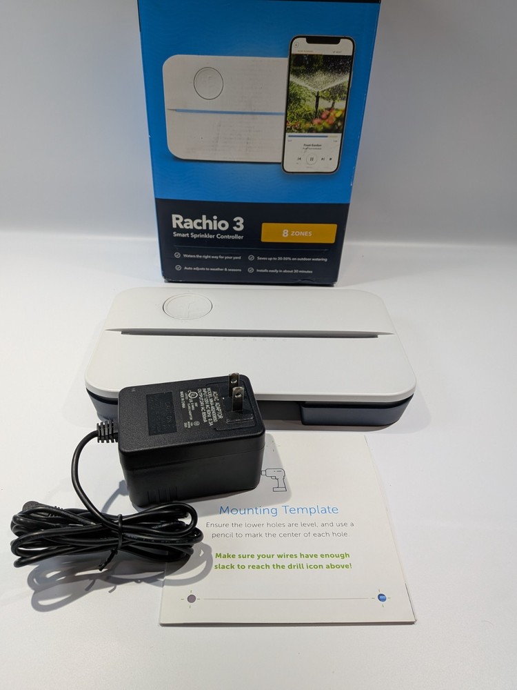 Rachio WiFi Smart Sprinkler Controller 8-Zone App-Based Irrigation