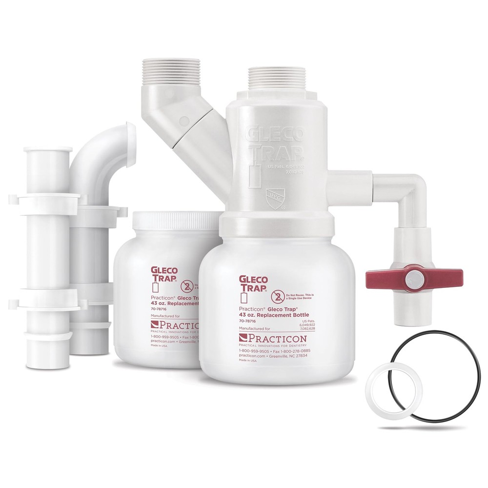 Practicon 7078726 GT43 Gleco Sediment Trap System, Shape,,