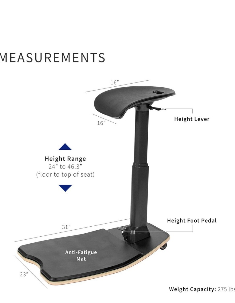 Ergonomic Leaning Perch Chair￼