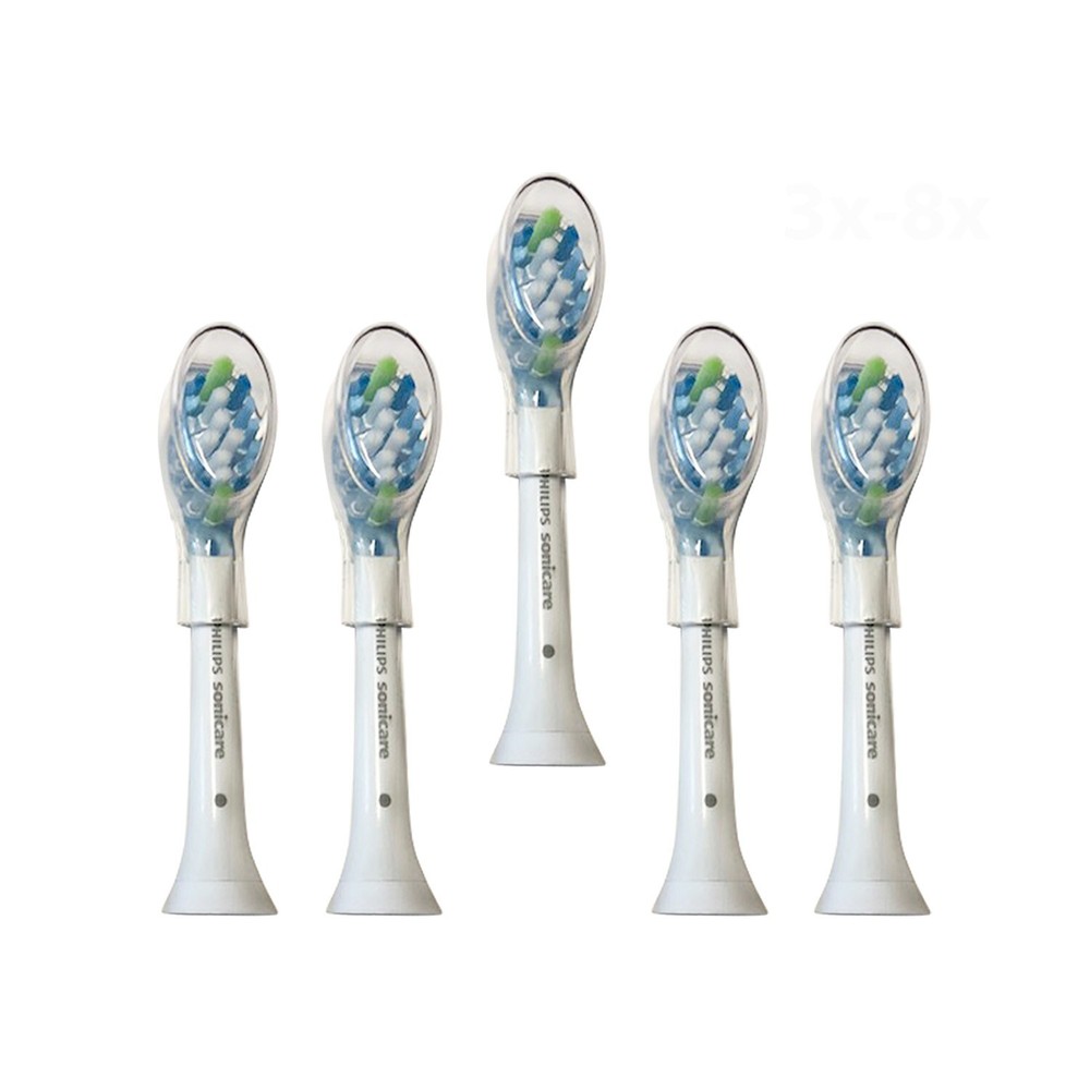 5x Philips Sonicare Adaptive Clean Replacement Brush Heads | White | No Box