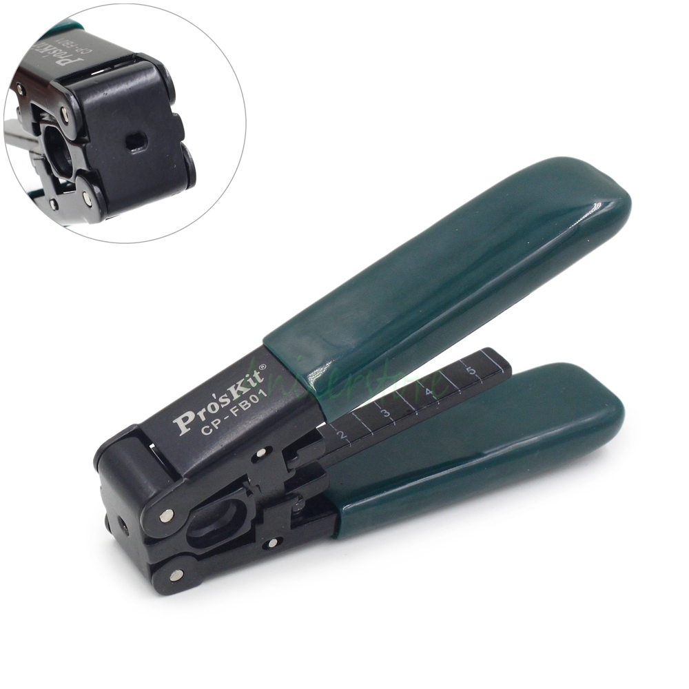 FTTH Drop Cable Stripper Fiber Optic Wire Stripping Pliers Hand Tool with Scale