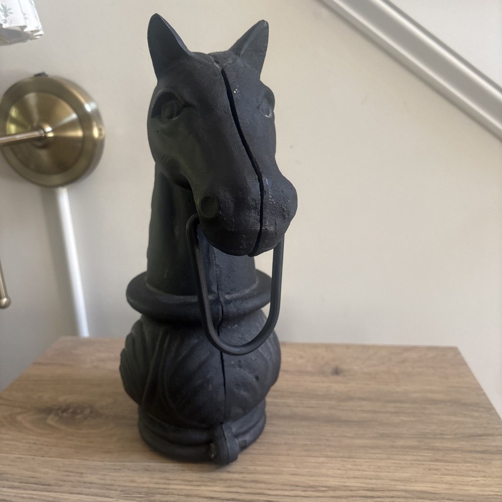 Vintage Cast Iron Horse Hitching Post Head