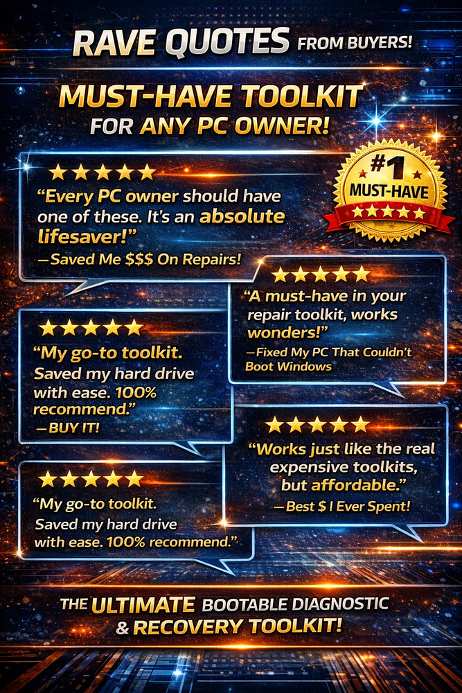 Emergency Bootable PC Repair DVD – Offline Diagnostics & Recovery Tools