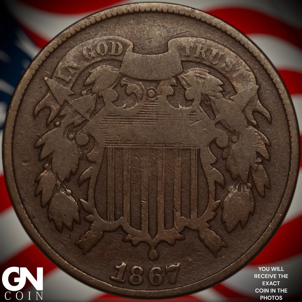 1867 2 Cent Piece A2997
