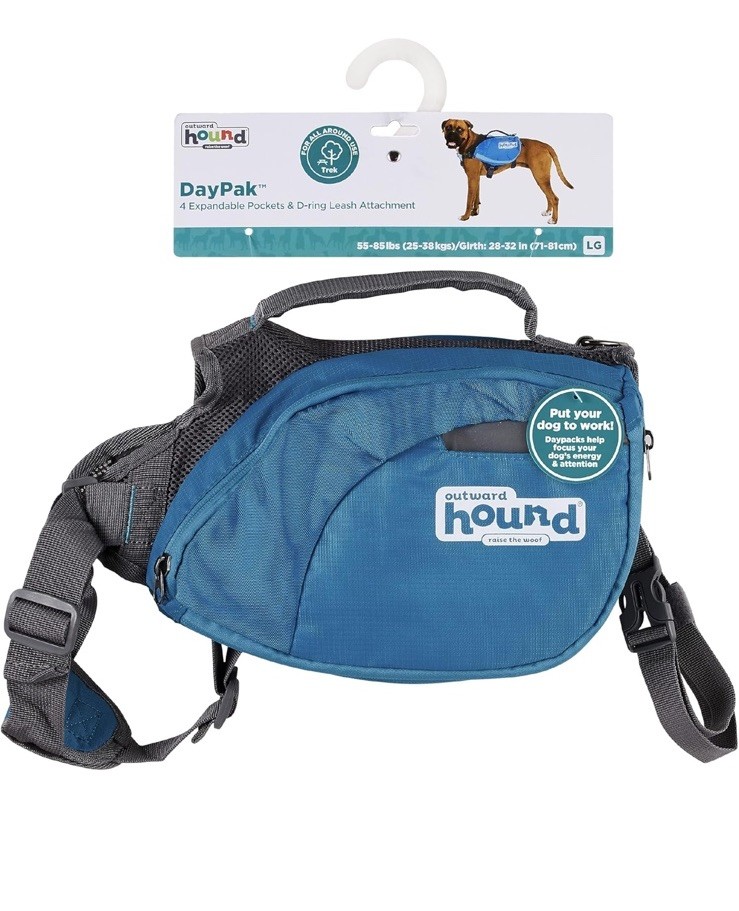 DOG BACKPACK / SADDLE - Outward Hound - Quick Release - Green - EXCELLENT SHAPE