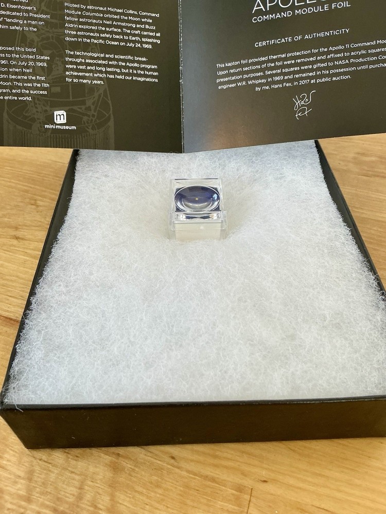 Apollo 11 Command Module Foil - Mission-Flown Material