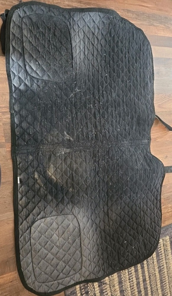 English Black Trail Saddle pad 29"X 24 " @ Storage Pocket