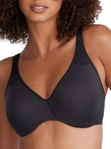 Reveal BLACK Low-Key Full-Coverage Minimizer Underwire Bra, US 32DDD