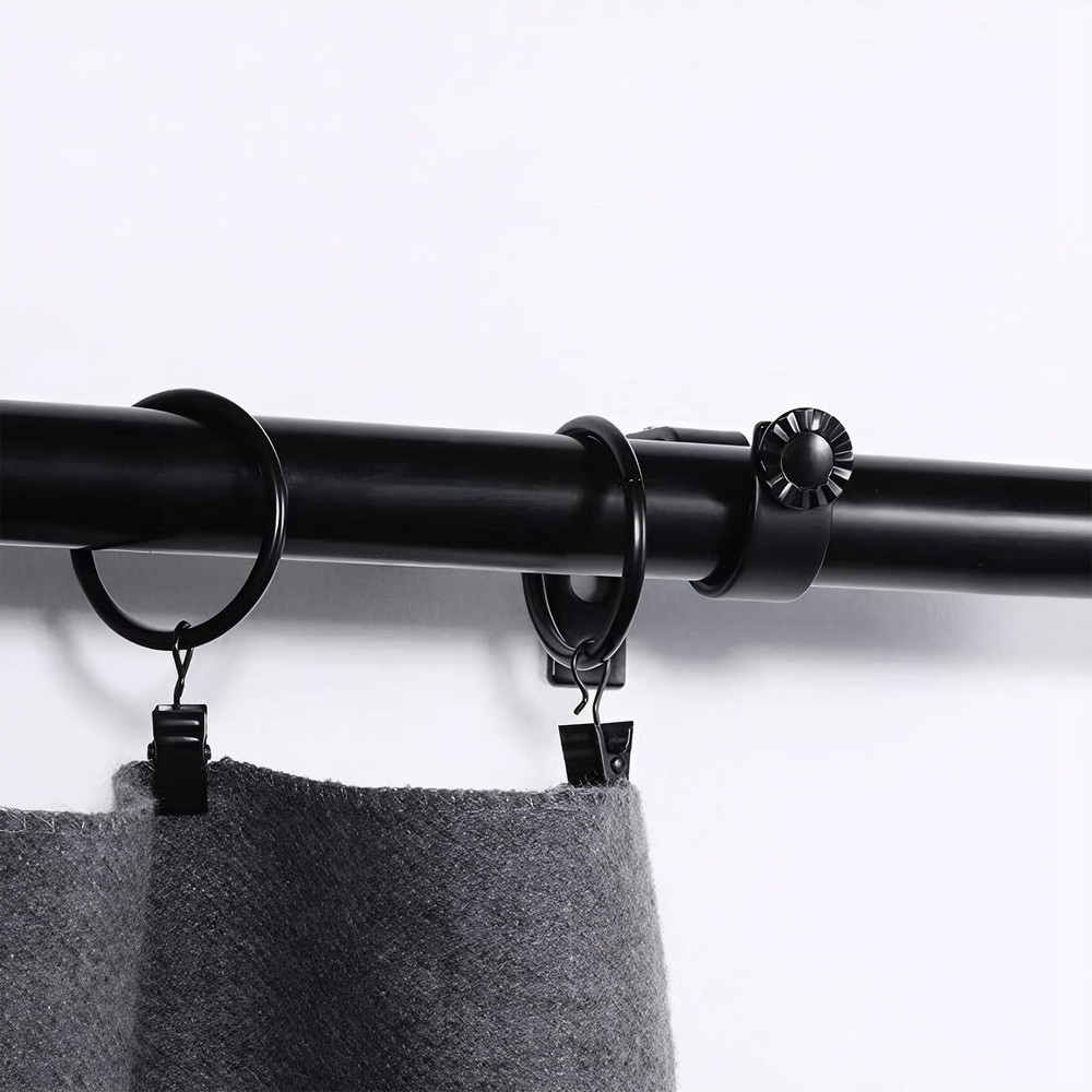 3pcs Brackets for Curtain Rods Over Blinds, No Drilling Adjustable Bracket Ro...