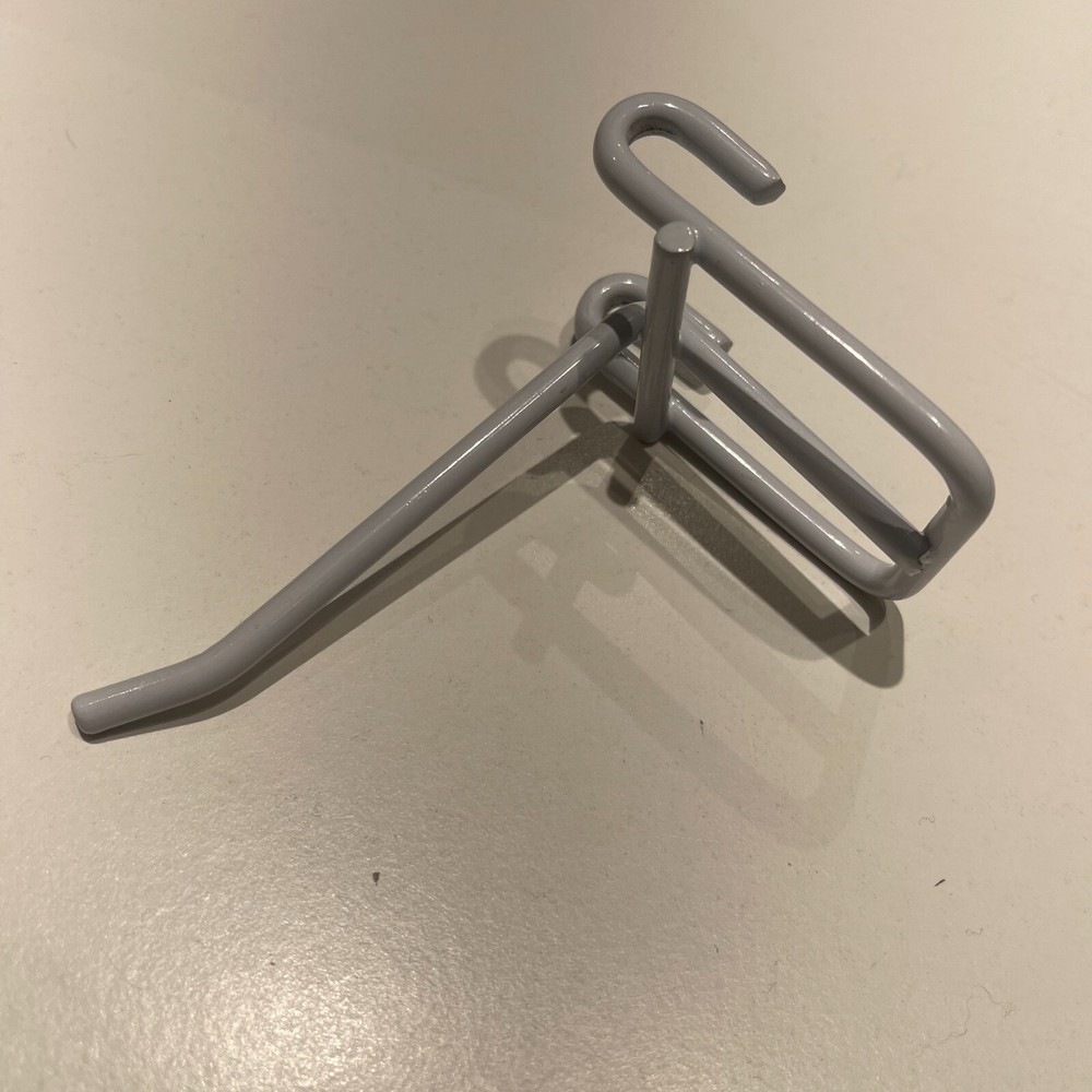 4" White Gridwall Screen Hooks