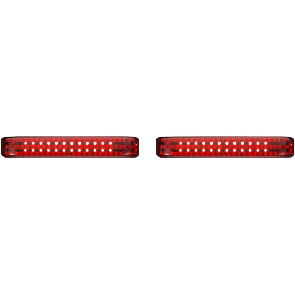 Custom Dynamics Saddlebag Lights - BCM - Chrome/Red | PB-SB-BCM-CR