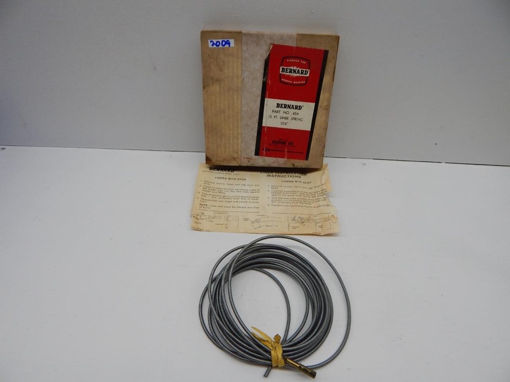 BERNARD LINER SPRING 15’ Feet 1/16’’ MODEL 454
