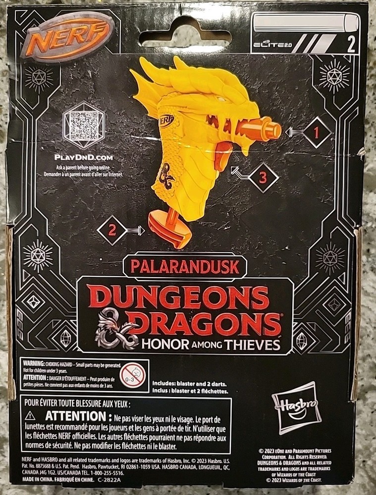 2 Dungeons & Dragons Palarandusk NERF Microshots