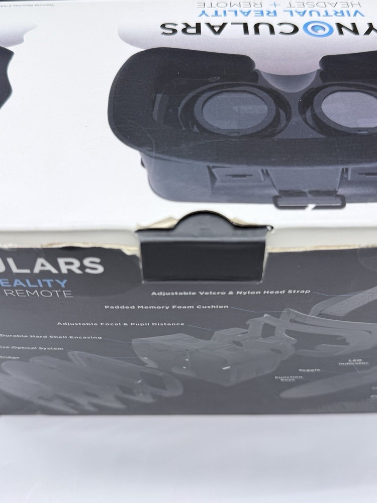 CYNOCULARS VIRTUAL REALITY HEADSET + REMOTE Pre Owned Good See Description