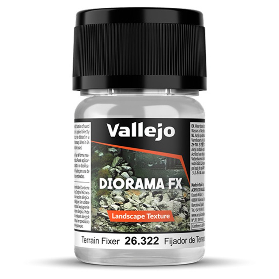 Vallejo Diorama Fx Landscape Terrain Fixer Matte Transparent 35Ml