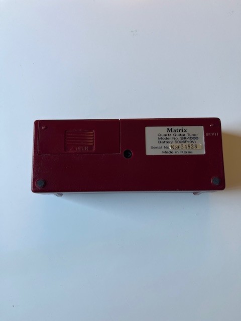 Matrix SR-1000 Quartz Guitar Tuner TESTED WORKS