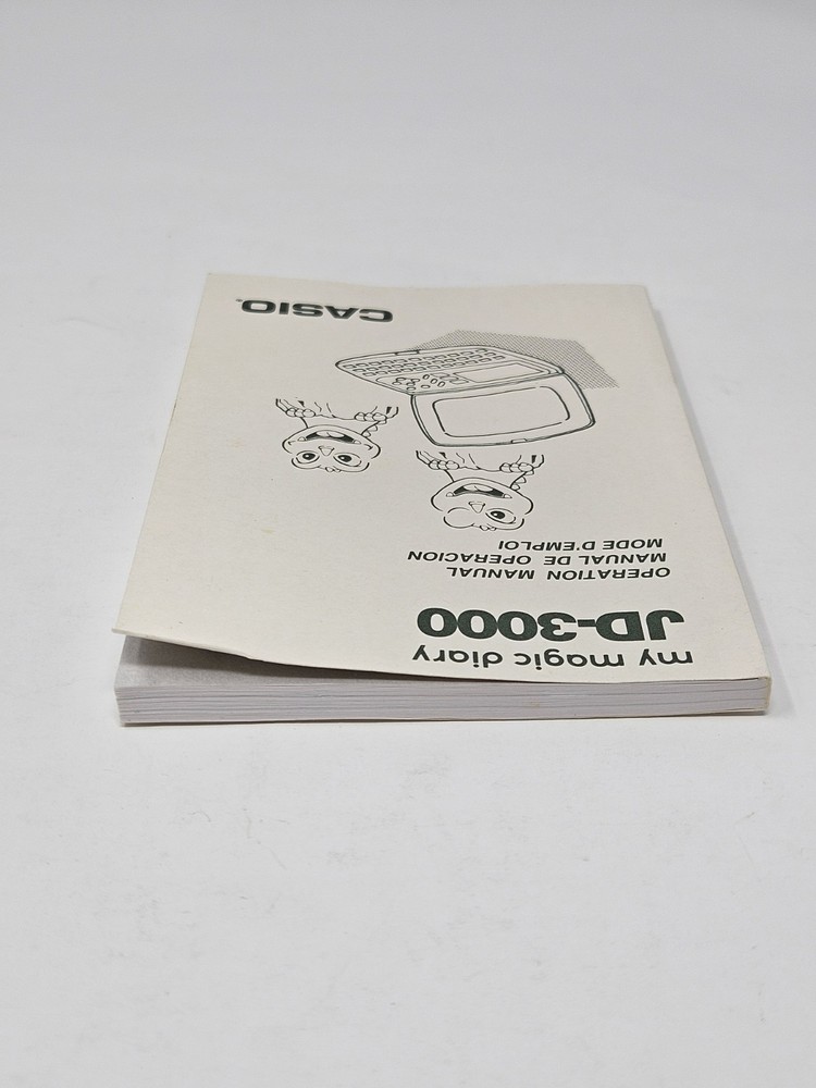 Casio My Magic Diary JD-3000 Black *Tested & Works* *Great Condition* *Rare*