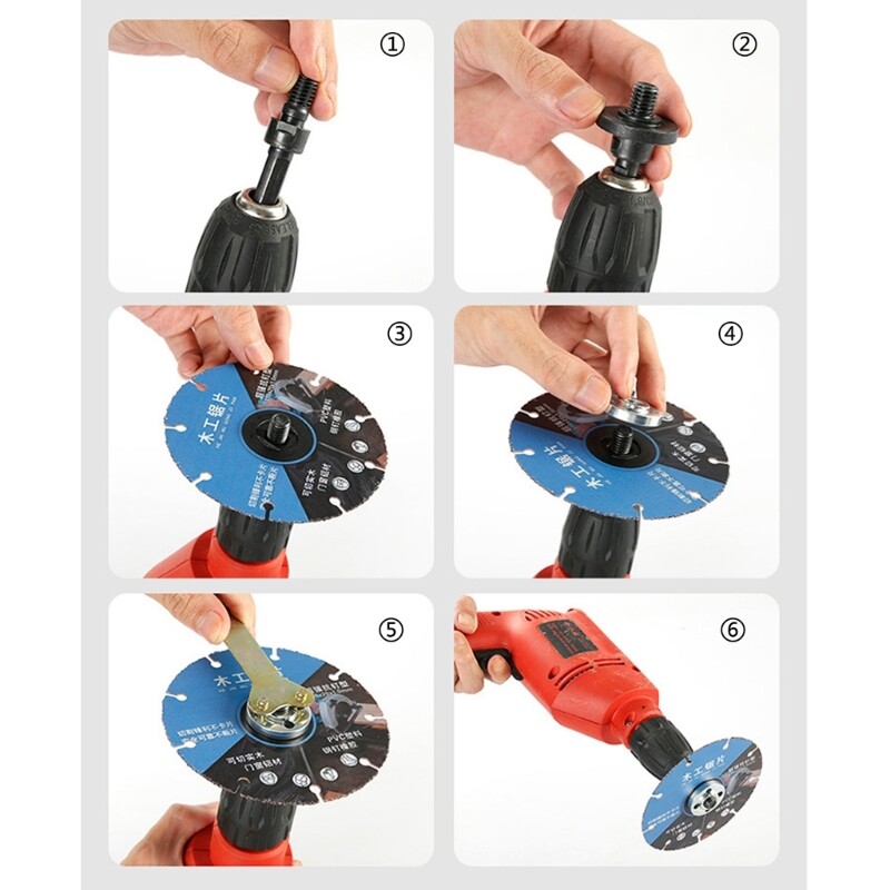 Drill Attachments Adapter Tool for Converting Electric Drill into Angle Grinders