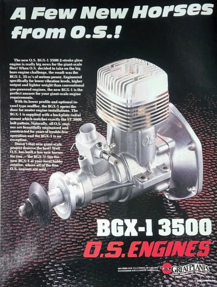 BGX-1 3500 OS Engine Print Ad Ephemera Wall Art Decor