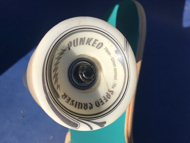 Punked Longboards Geometric Green Drop Down Longboard 41 inches Complete