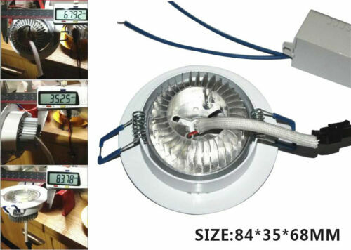 10 Pack COB Dimmable ED Recessed Ceiling Lamp Downlight Spotlight Panel Light