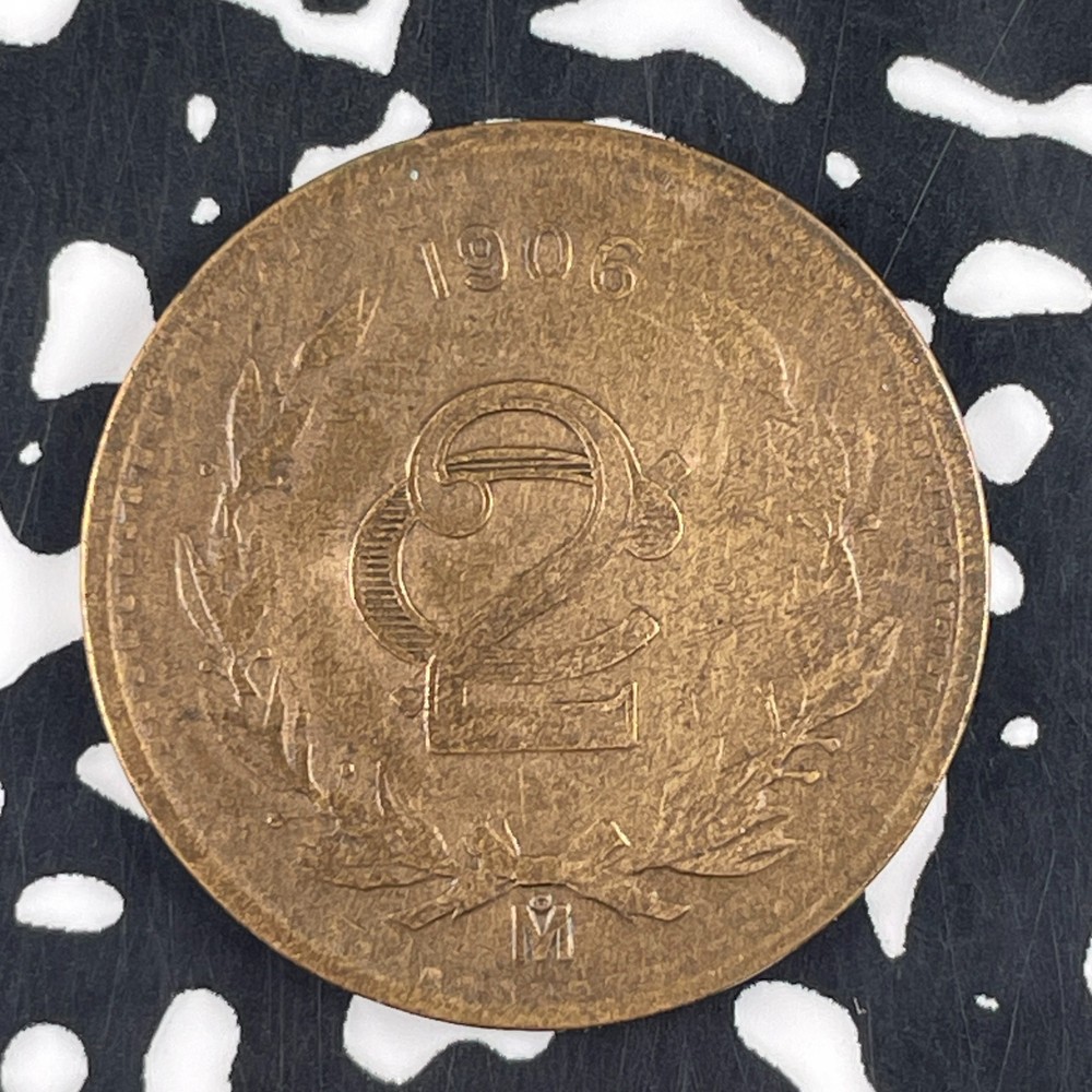 1906-Mo Mexico 2 Centavos Lot#F2720