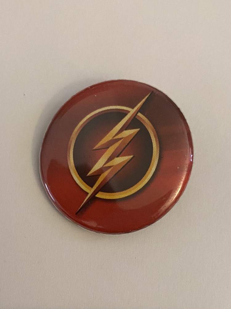 The Flash Logo DC Comics Pin Back Button P193
