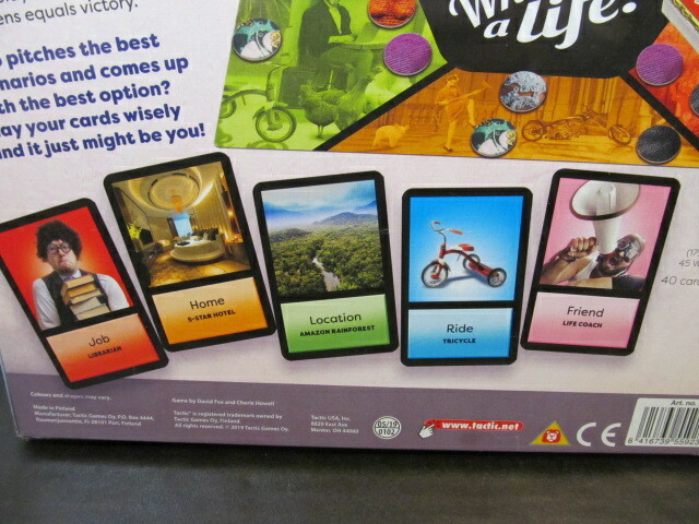 Tactic What A Life Card and Board Game