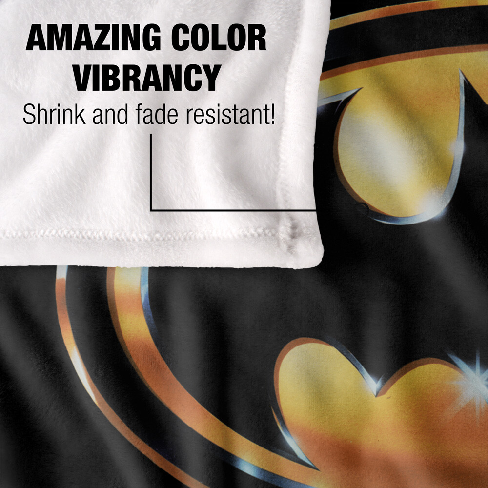 Batman 1989 Logo Silky Touch Super Soft Throw Blanket