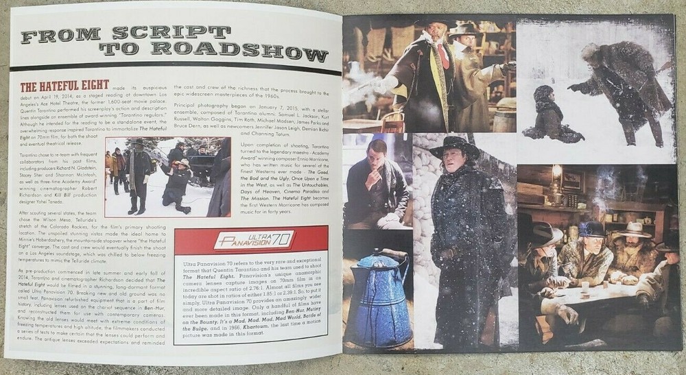 Jennifer Jason Leigh Signed Hateful Eight Roadshow Program Autographed JSA Auth