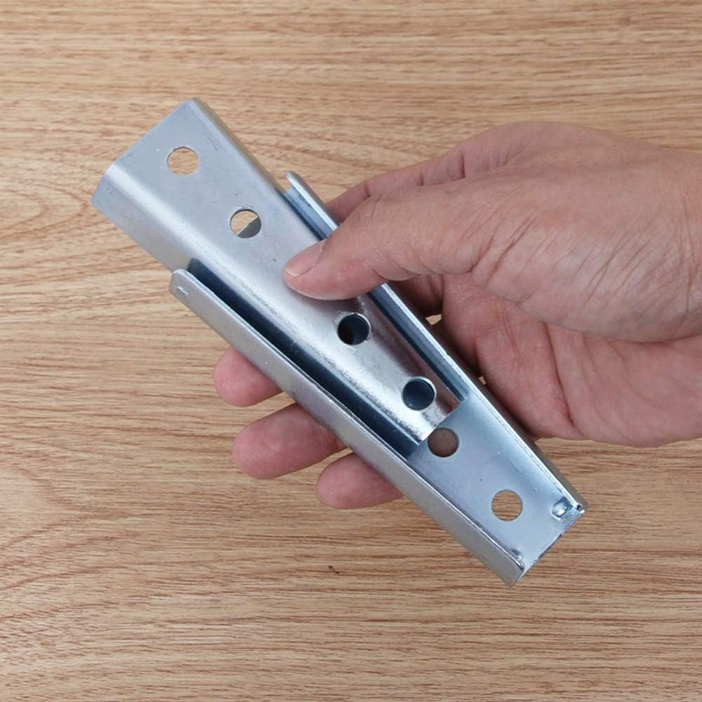 4.7 Inch Concealed Headboard Panel Wall Fixing Brackets, Heavy Duty Interlocking