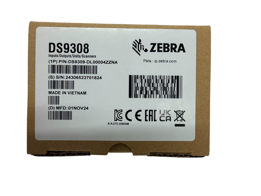 Zebra Barcode Scanner DS9308-DL00004ZZNA NEW