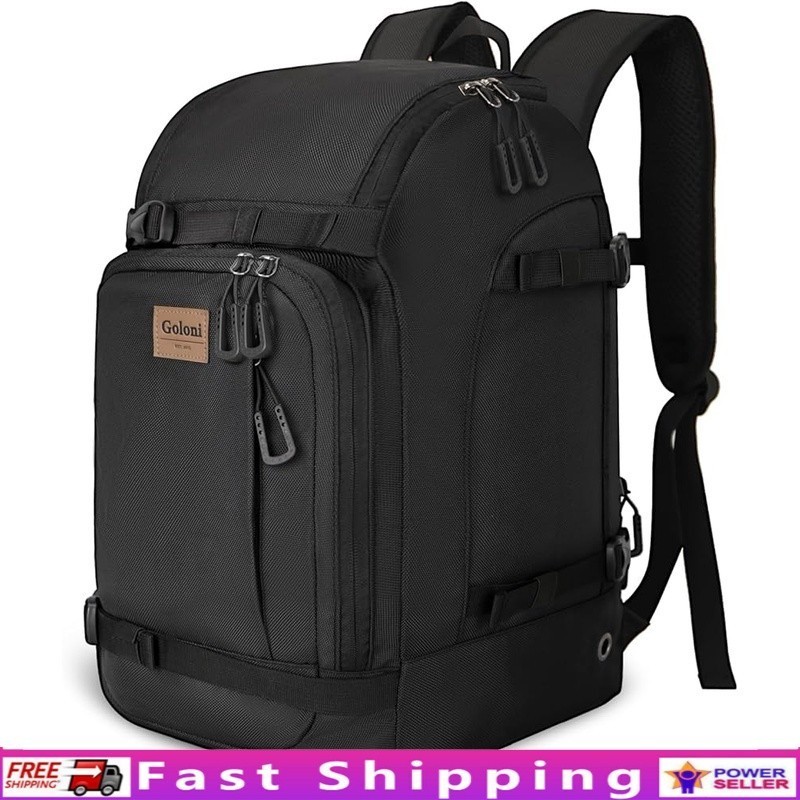 Spacious Ski Backpack W/ Boot Compartment Waterproof Design Adjustable Straps US