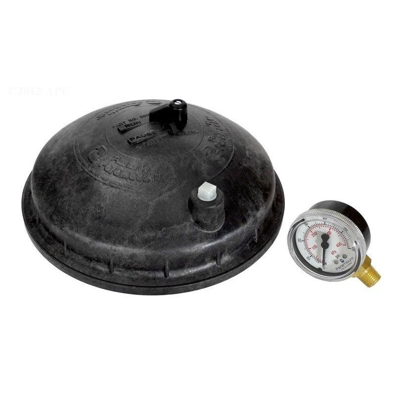 Paramount 005302430003 Replacement Complete Dome Lid with PSI Gauge, Black